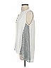 Weekend 100% Polyester Silver Sleeveless Blouse Size S - photo 5