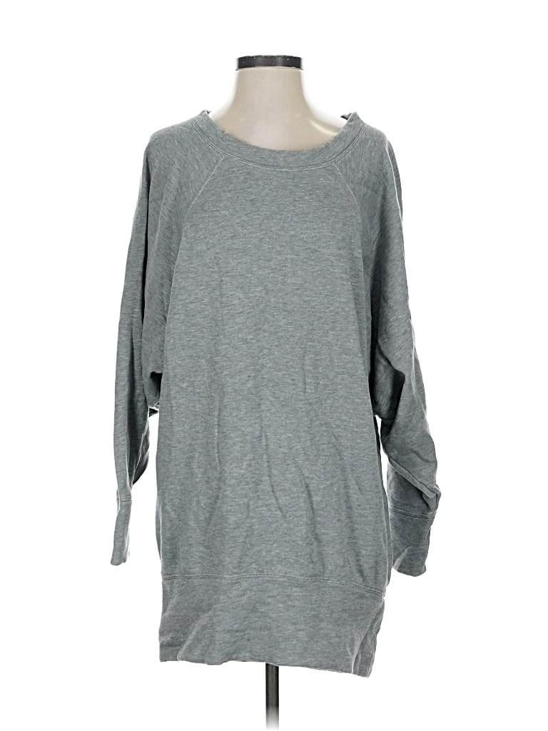 Pre-owned Free People Sweatshirt In Gray