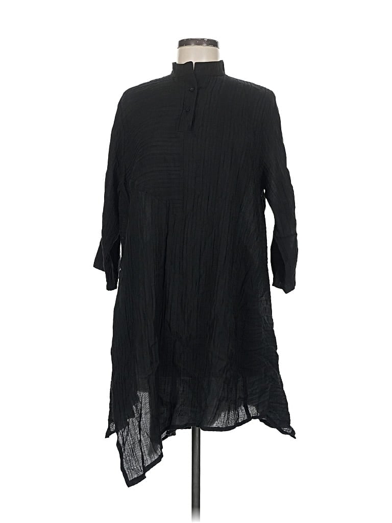 Pre-owned Assorted Brands 3/4 Sleeve Blouse In Black