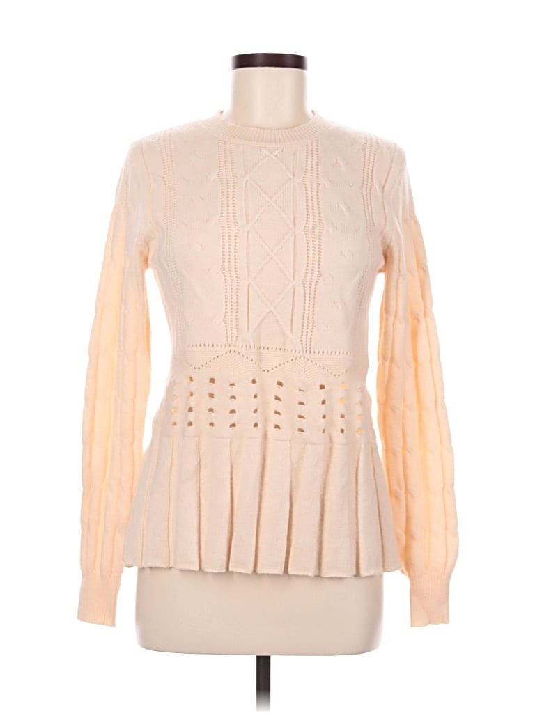 Pre-owned Unbranded Pullover Sweater In White