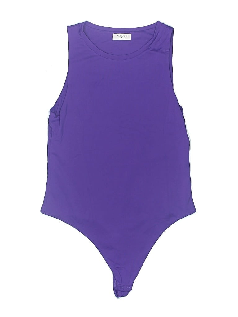Pre-owned Babaton Bodysuit In Purple