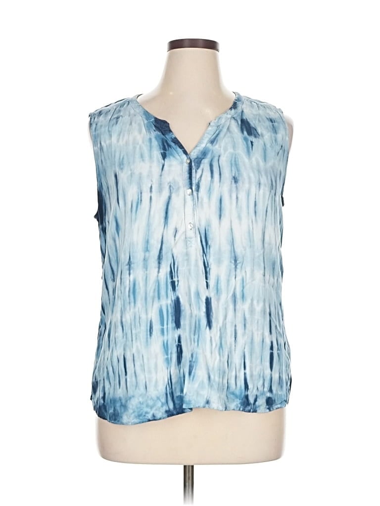 Pre-owned Dressbarn Sleeveless T-shirt In Blue