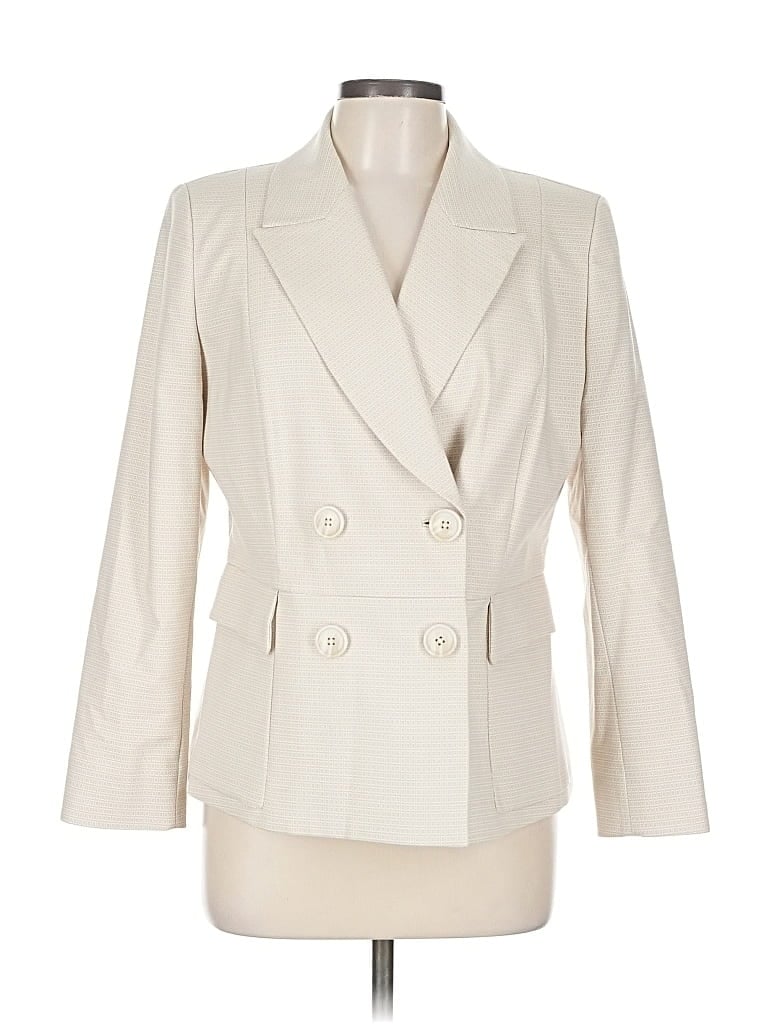 Pre-owned Tahari Blazer Jacket In White