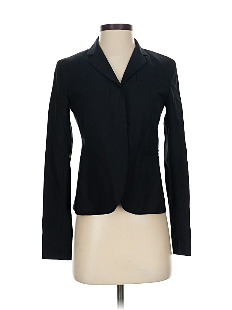 Pre-owned Theory Wool Blazer Jacket In Black