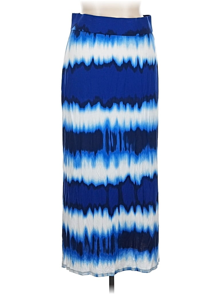 Pre-owned A.n.a. A New Approach Casual Skirt In Blue