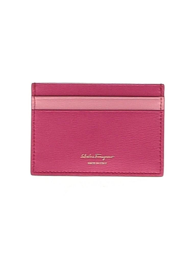 Ferragamo Leather Card Holder In Pink