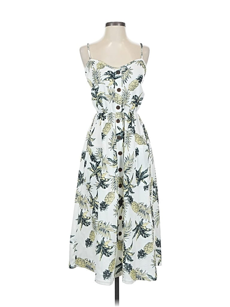 Pre-owned Shein Casual Dress In White