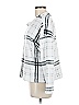 Mason Thomas 100% Polyester Plaid White Sweatshirt Size M - photo 5