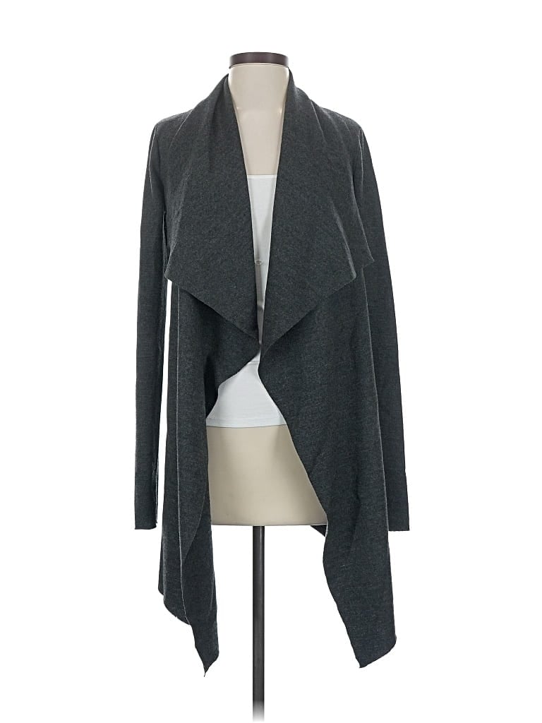 Pre-owned Helmut Lang Wool Cardigan Sweater In Gray