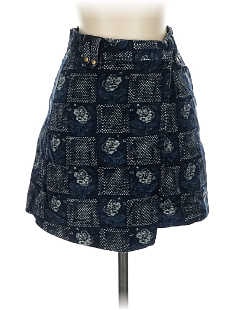 Pre-owned Pilcro Denim Skirt In Blue
