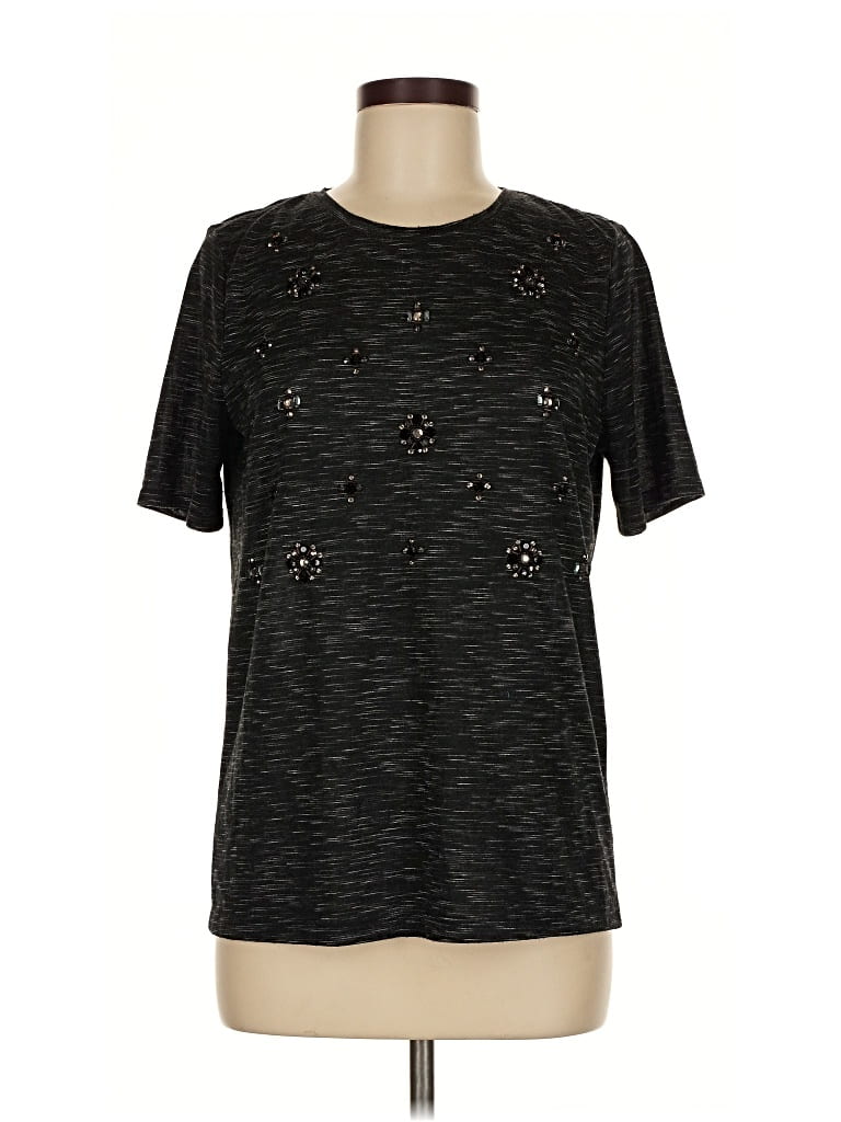 Pre-owned Ann Taylor Loft Active T-shirt In Black