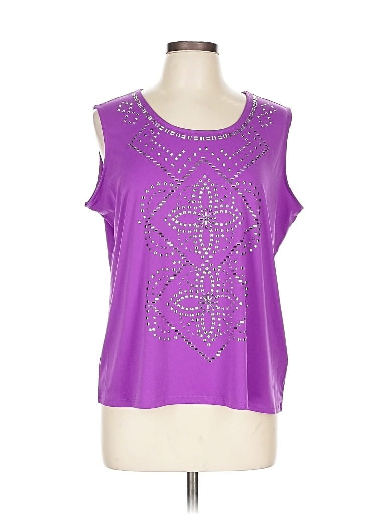 Pre-owned Tanjay Sleeveless Blouse In Purple