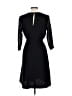 Iris & Ink 100% Polyester Solid Black Casual Dress Size 10 - photo 2