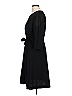 Iris & Ink 100% Polyester Solid Black Casual Dress Size 10 - photo 5