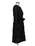 Iris & Ink 100% Polyester Solid Black Casual Dress Size 10 - photo 4
