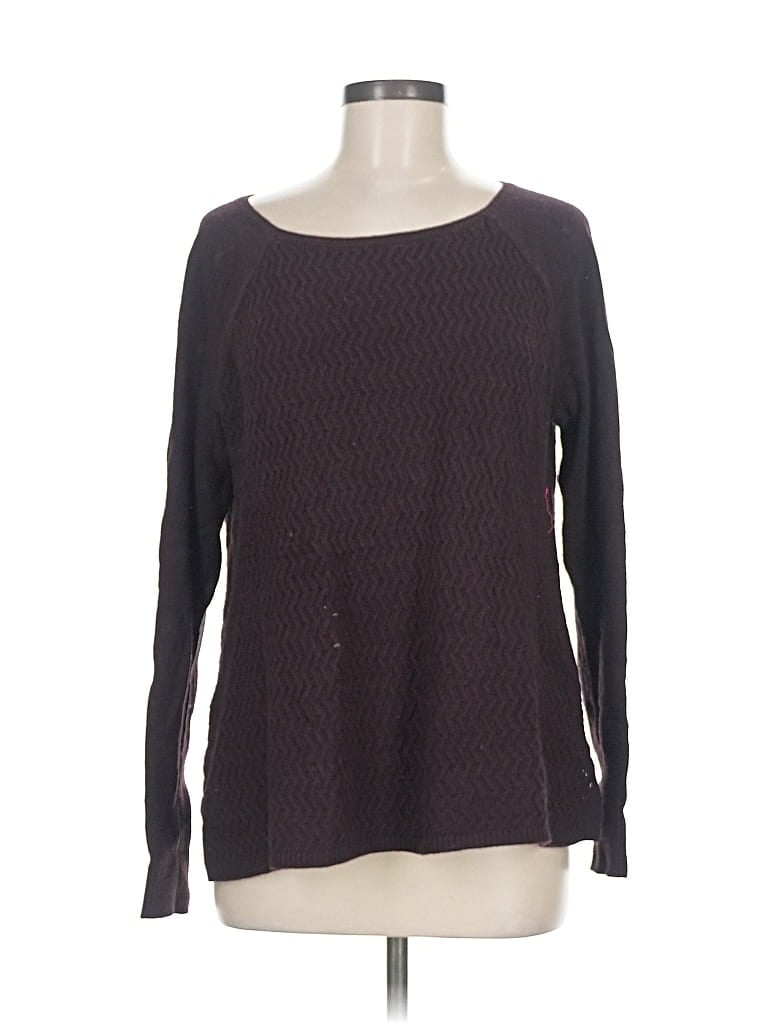 Pre-owned Ann Taylor Loft Pullover Sweater In Black