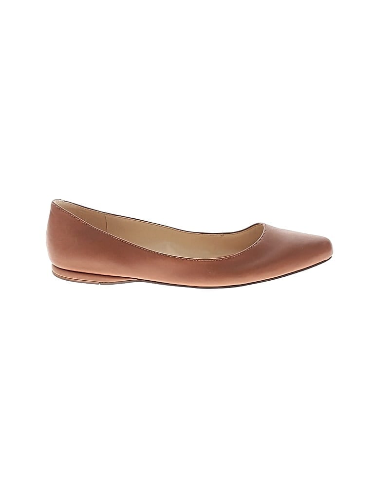 Pre-owned Nine West Flats In Brown