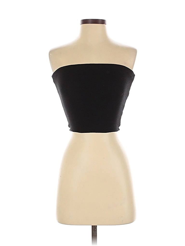 Pre-owned Wilfred Free Tube Top Black Strapless Neckline Tops