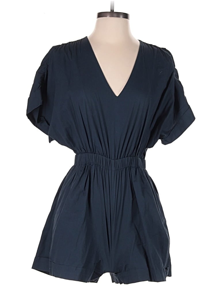 Pre-owned Lili Sidonio Molly Bracken Romper In Blue