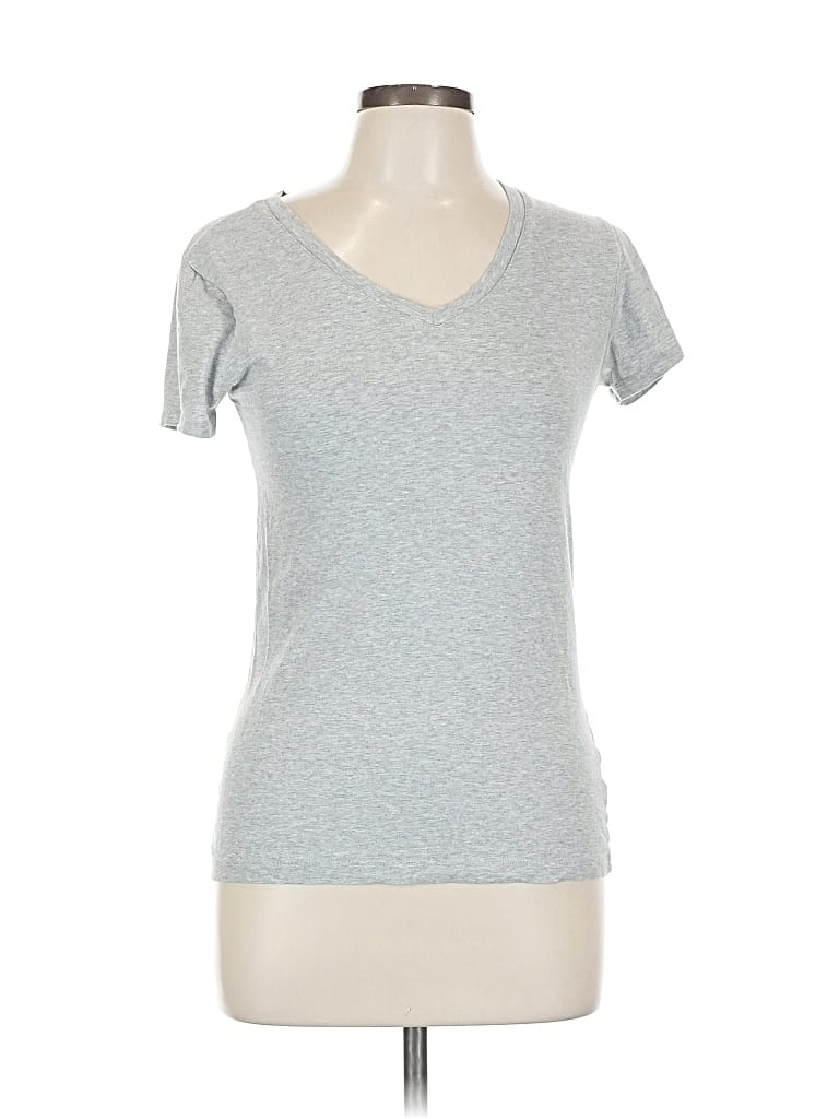 Pre-owned Zenana Outfitters Short Sleeve T-shirt In Gray