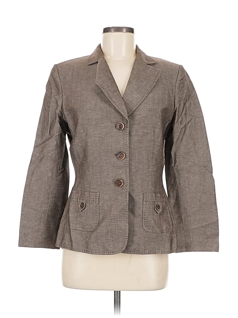 Pre-owned Studio By Tahari-levine Blazer Jacket In Brown