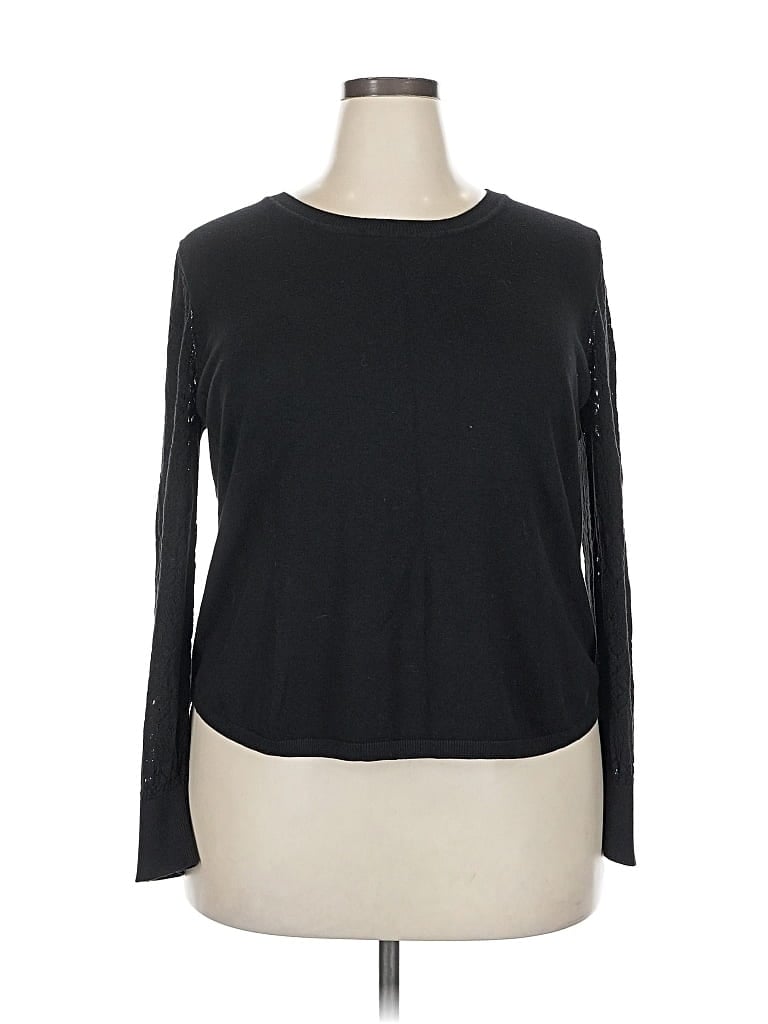 Pre-owned Lety & Me Cardigan Sweater In Black