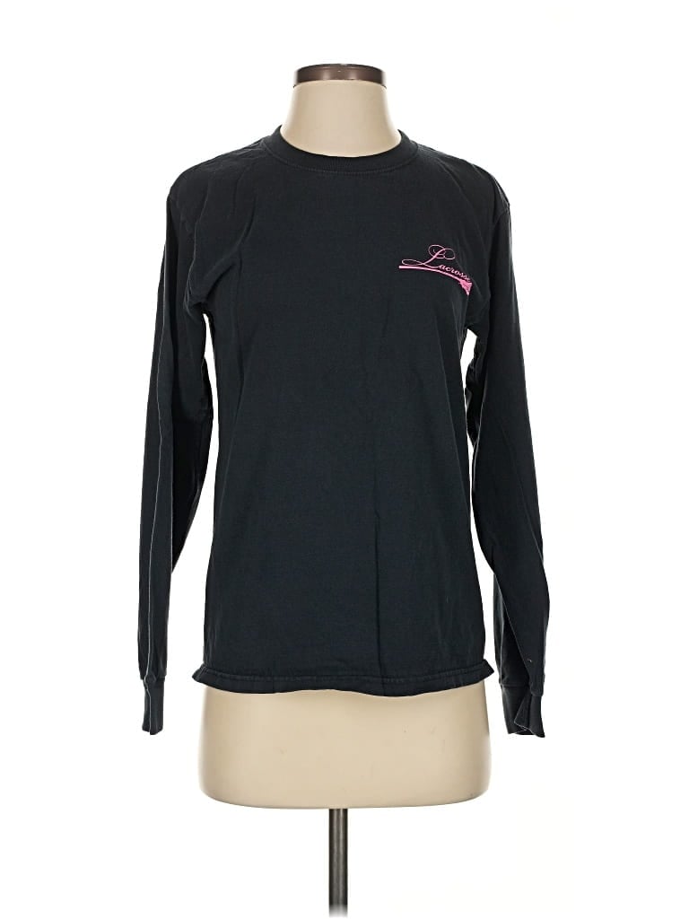 FRUIT OF THE LOOM Pre-owned Long Sleeve T-shirt In Black