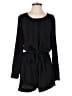 Ann Taylor LOFT 100% Polyester Solid Black Romper Size 10 - photo 1