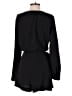 Ann Taylor LOFT 100% Polyester Solid Black Romper Size 10 - photo 2