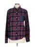 Clu TOO Plaid Blue Long Sleeve Button-Down Shirt Size L - photo 1