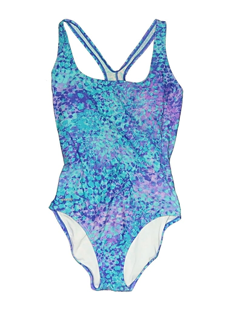 Pre-owned Speedo One Piece Swimsuit In Blue