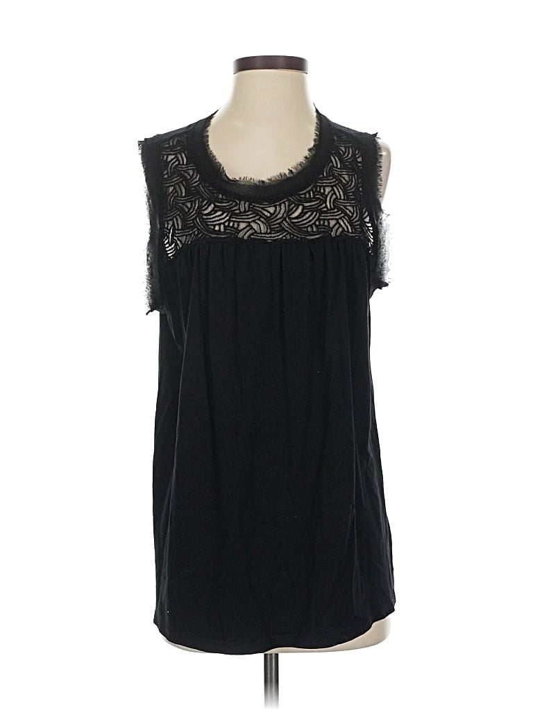 Pre-owned Gap Sleeveless Blouse In Black