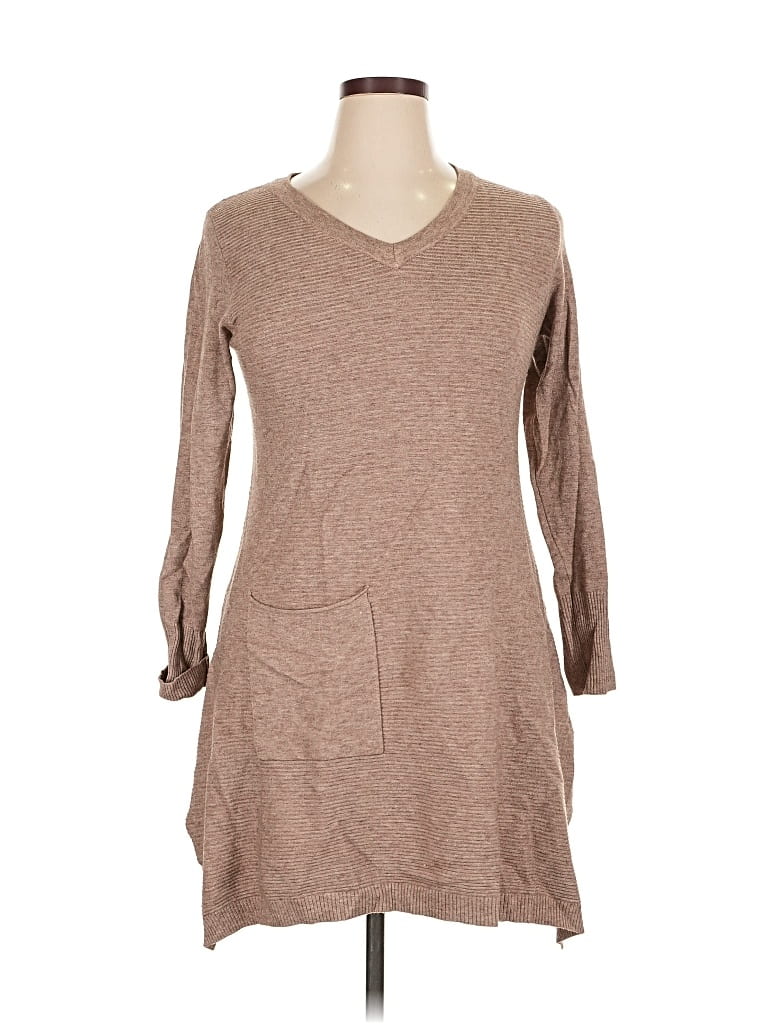 Pre-owned Simply Couture Casual Dress In Brown