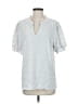 Blooming Jelly Silver Short Sleeve Blouse Size XXS - photo 1