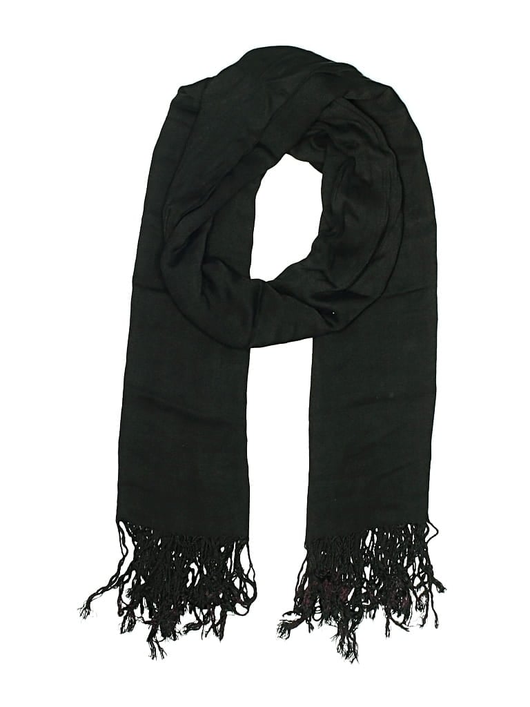 Pre-owned Assorted Brands Scarf In Black