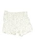 Iris & Ink 100% Viscose Polka Dots Ivory Shorts Size 6 - photo 2