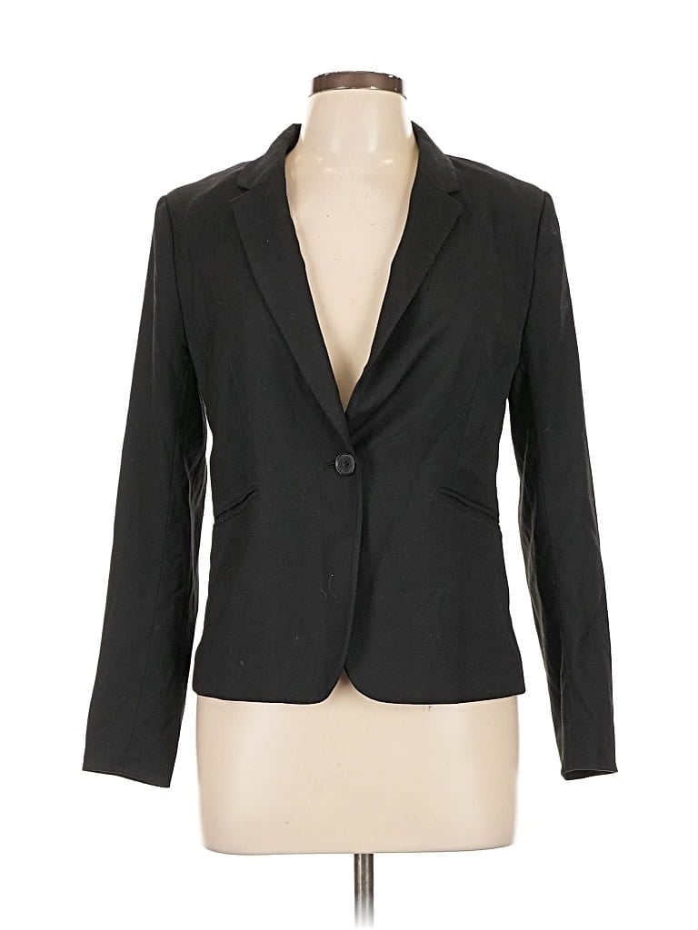 Pre-owned H&m Blazer Jacket In Black