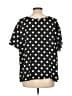 Unbranded Polka Dots Black Short Sleeve Blouse Size LgEstimated - photo 2