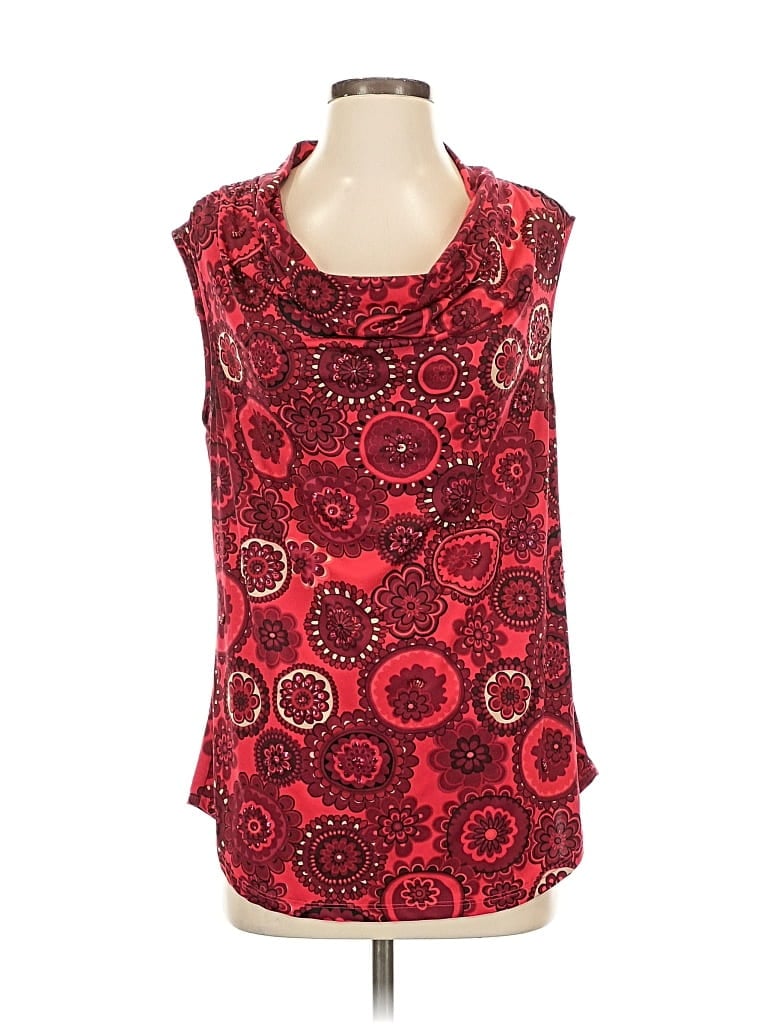 INC INTERNATIONAL CONCEPTS Pre-owned Sleeveless Blouse In Red