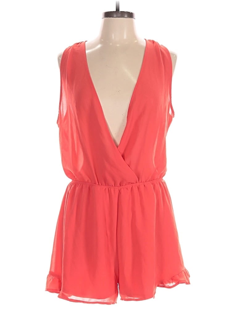 Pre-owned Astr Romper In Orange