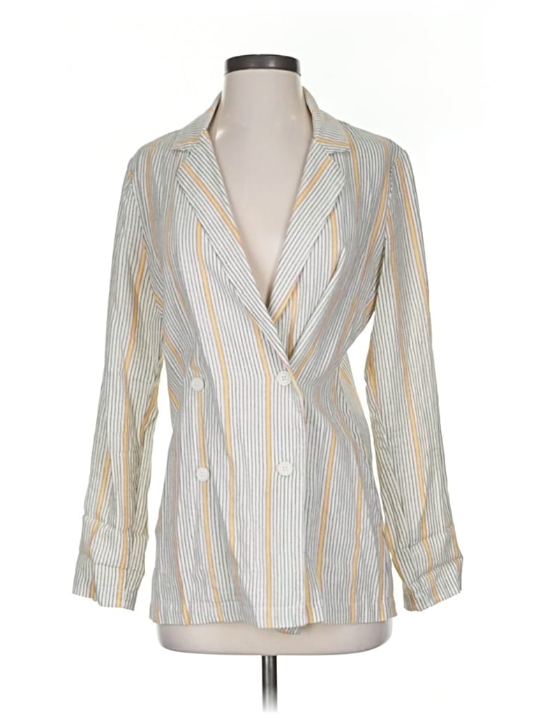 Pre-owned Wild Fable Blazer Jacket In Gold
