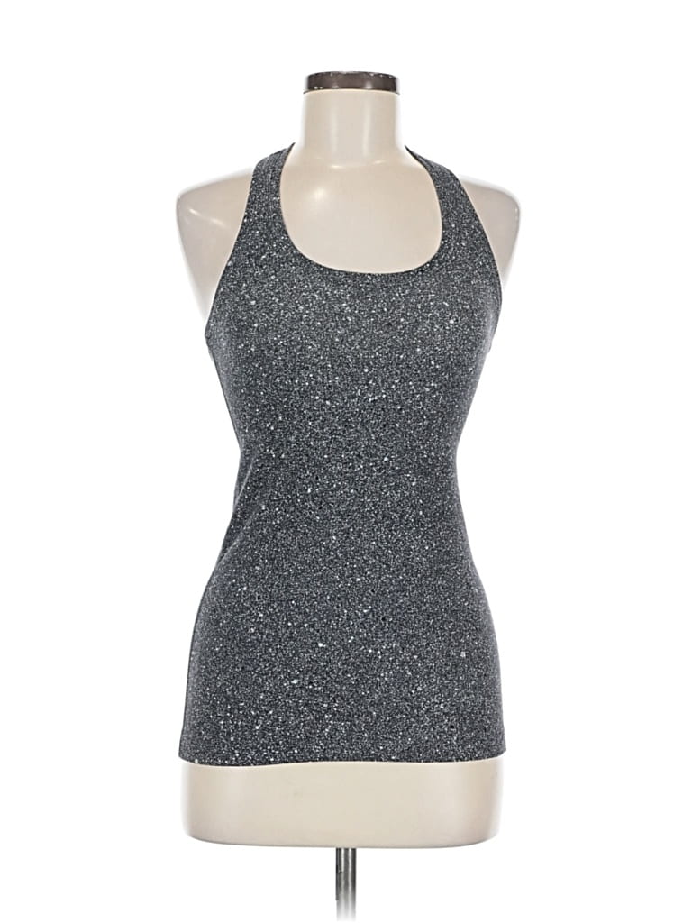 Pre-owned Lululemon Athletica Tank Top Black Halter Neckline Tops