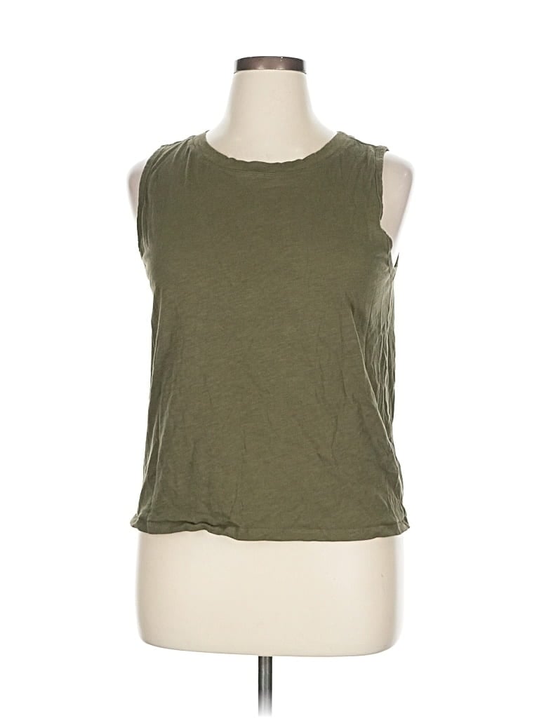 Pre-owned Ann Taylor Loft Outlet Sleeveless T-shirt In Green