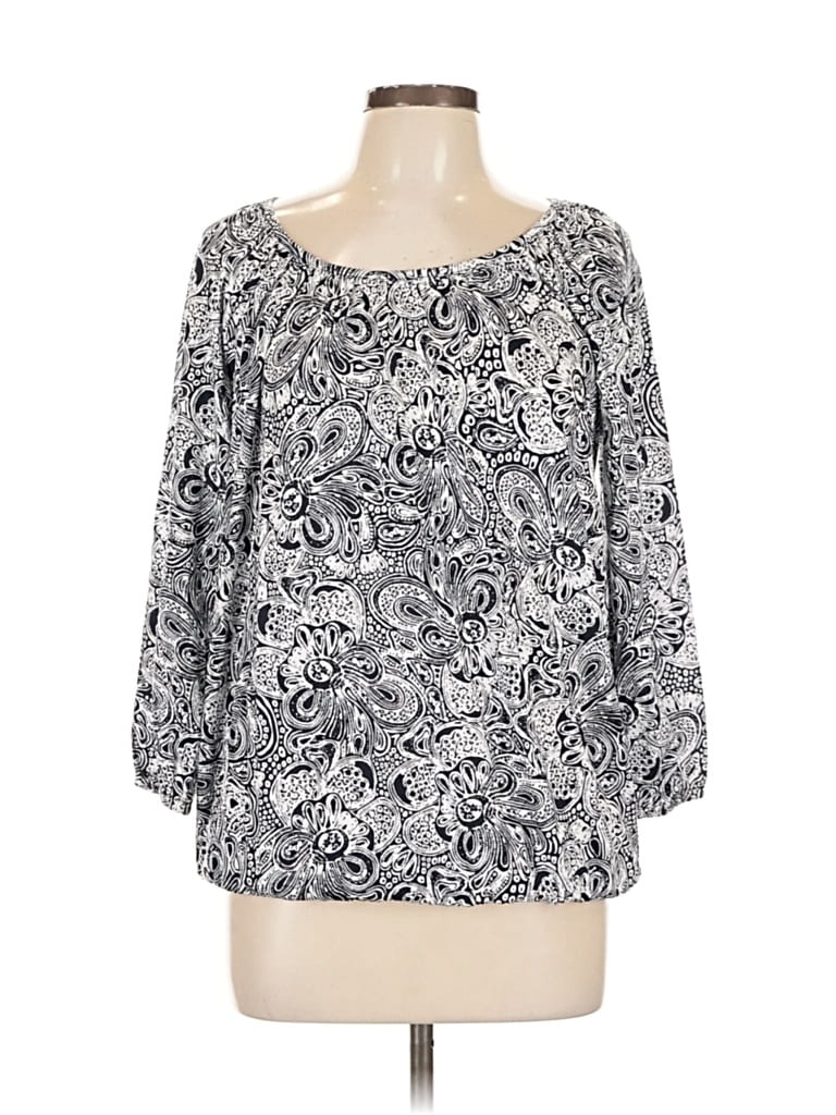 Michael Michael Kors 3/4 Sleeve Blouse In Multi