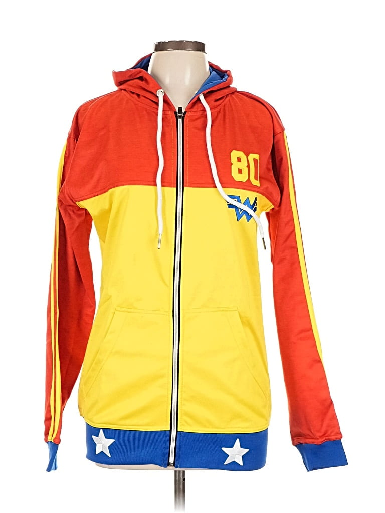 Pre-owned Assorted Brands Zip Up Hoodie In Yellow