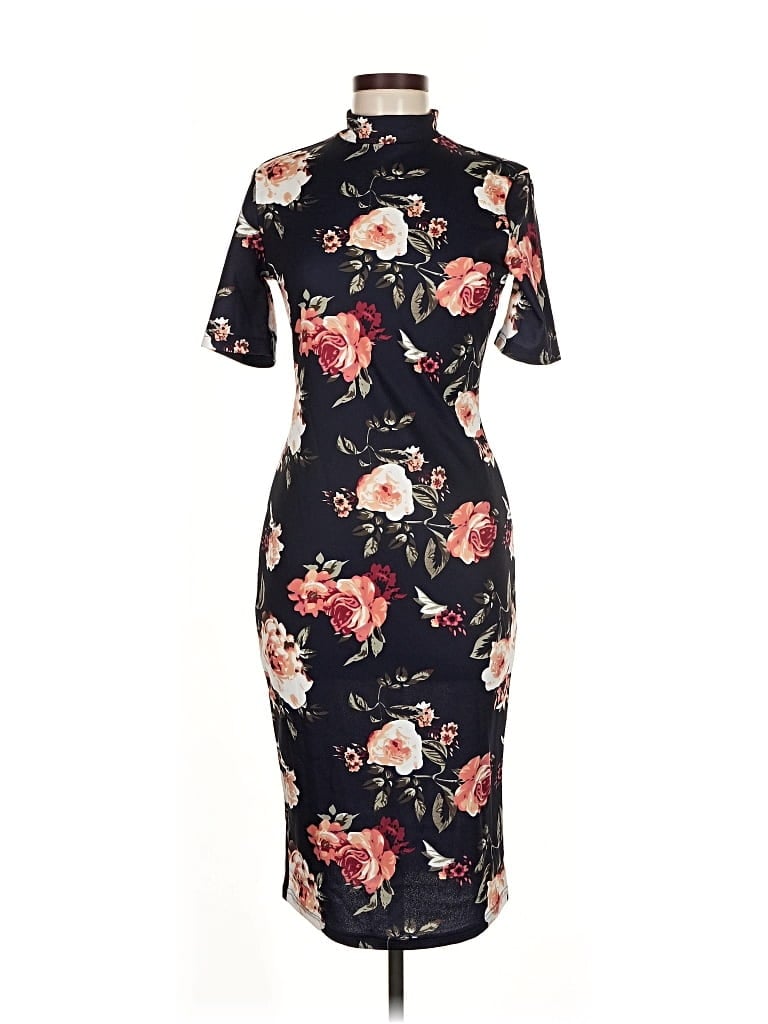 Pre-owned Shein Cocktail Dress In Black