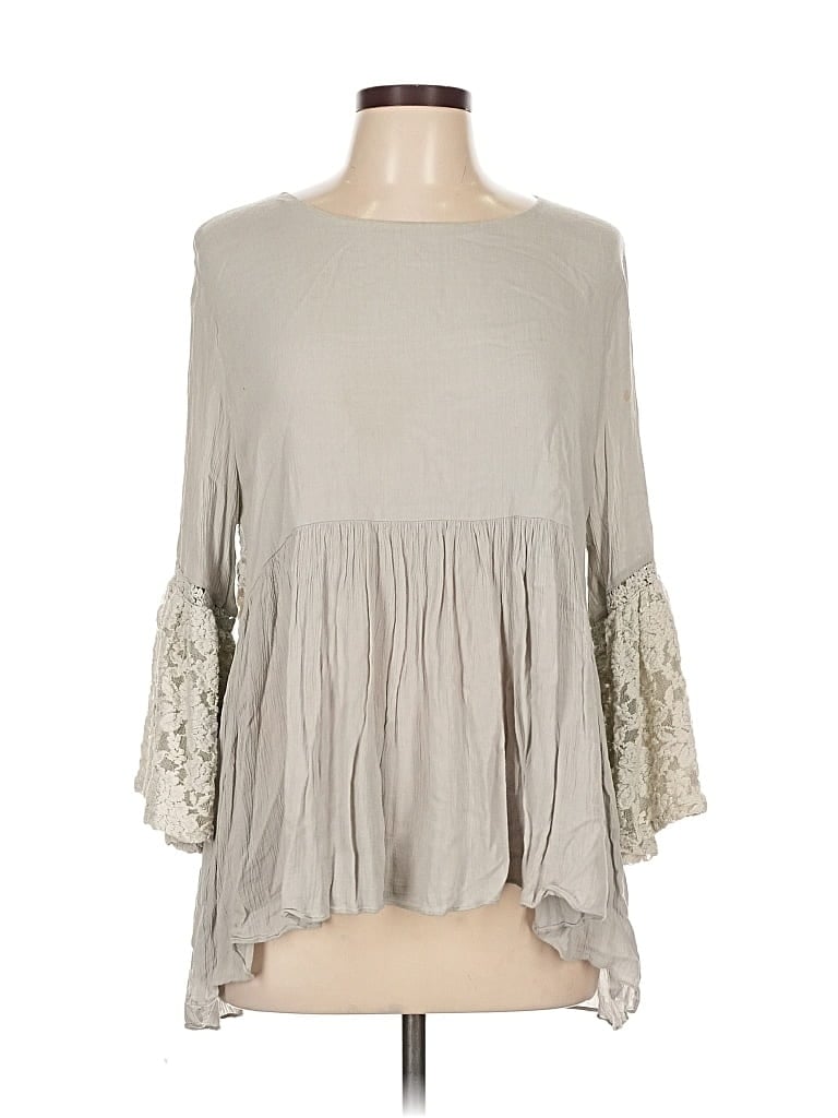 HAZEL Pre-owned 3/4 Sleeve Blouse In Green