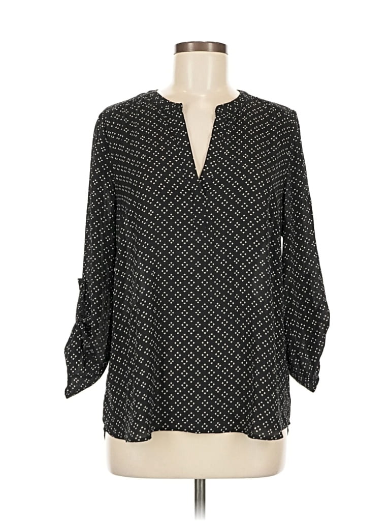 DANIEL RAINN Pre-owned 3/4 Sleeve Blouse In Black