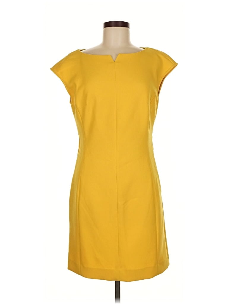 Pre-owned Ann Taylor Casual Dress In Yellow
