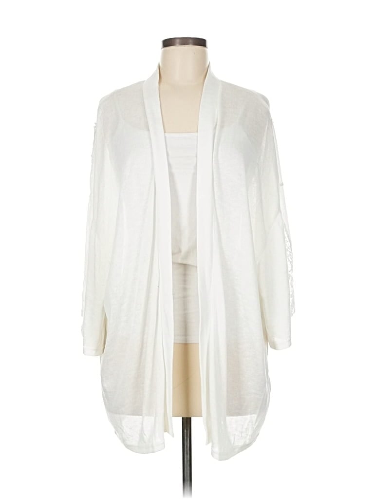 Pre-owned Divided By H&m Cardigan Sweater In White